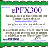 ePFX300 award from eQSL.cc, 27-Jan-2014